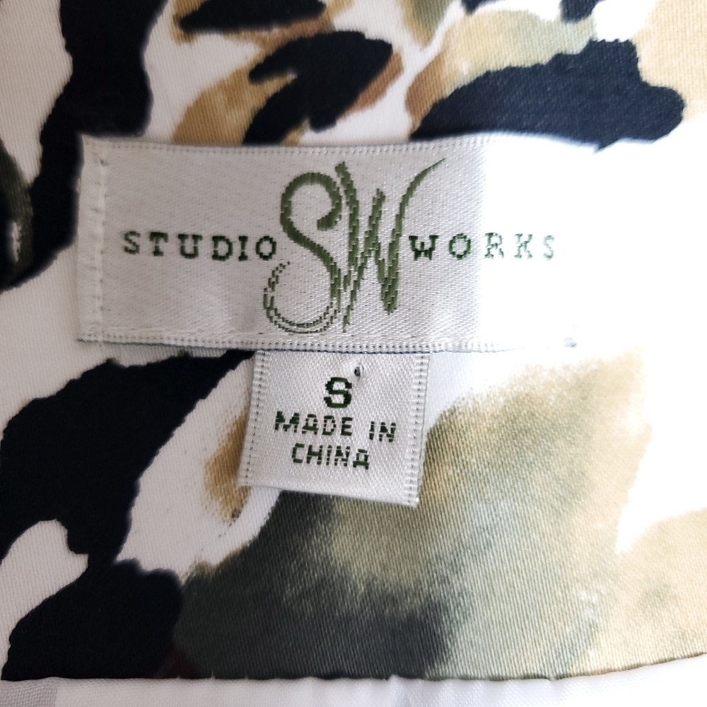 Style Works floral print blazer jacket size 8 - Picture 10 of 12